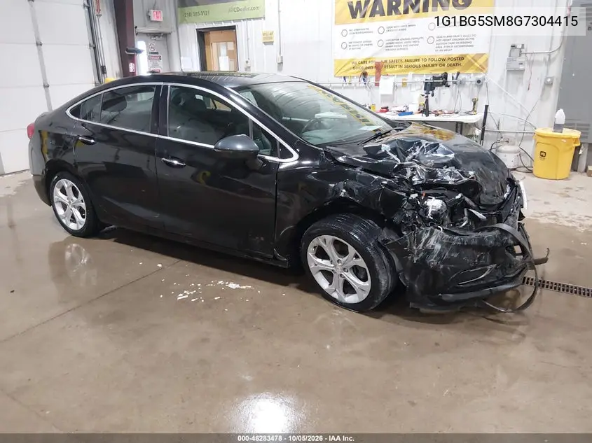 CHEVROLET CRUZE 2016, VIN 1G1BG5SM8G7304415