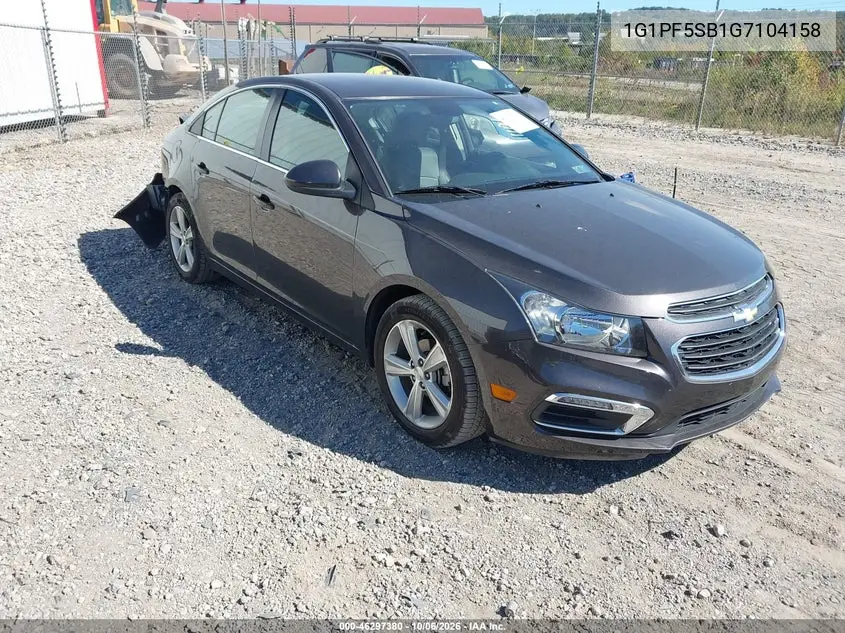 CHEVROLET CRUZE 2016, VIN 1G1PF5SB1G7104158