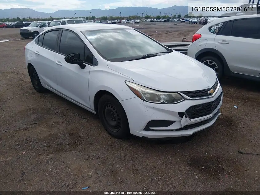 CHEVROLET CRUZE 2016, VIN 1G1BC5SM5G7301614
