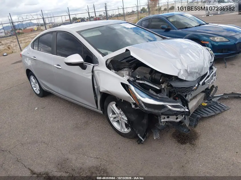 CHEVROLET CRUZE 2016, VIN 1G1BE5SM1G7236982