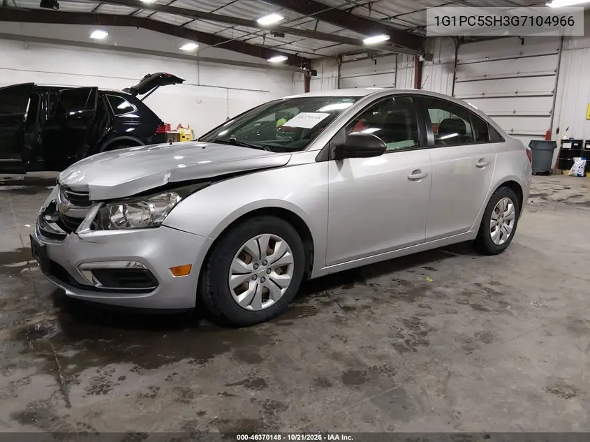 2016 CHEVROLET CRUZE VIN 1G1PC5SH3G7104966 — фото 2
