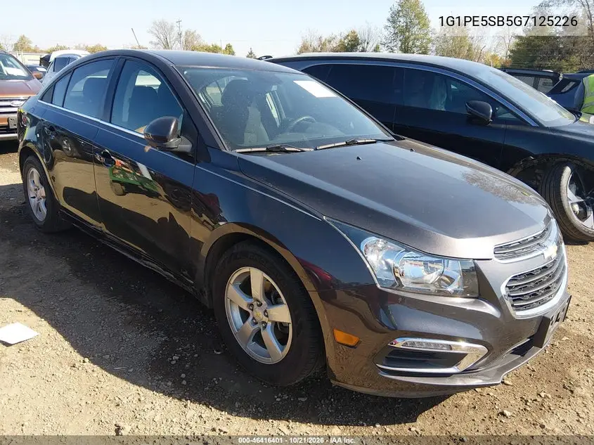 CHEVROLET CRUZE 2016, VIN 1G1PE5SB5G7125226