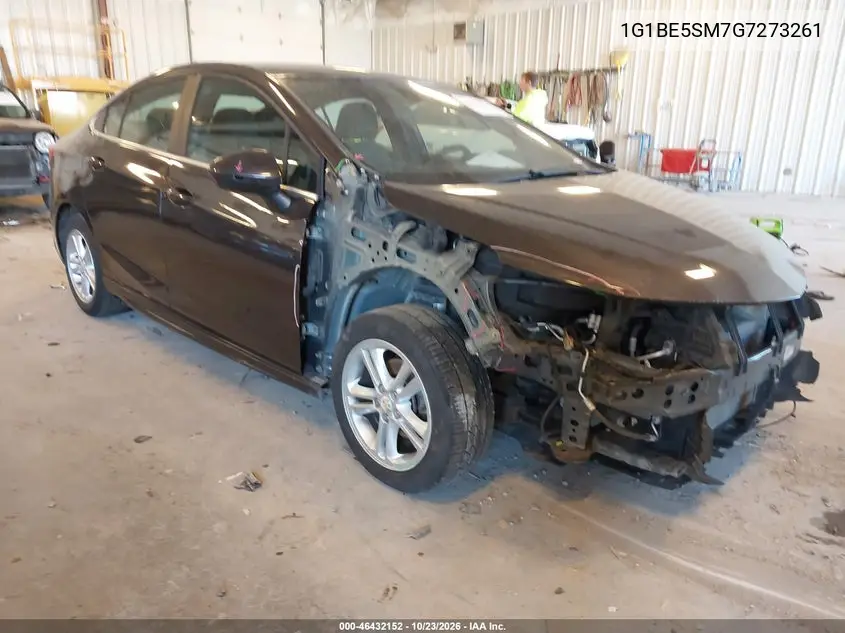 CHEVROLET CRUZE 2016, VIN 1G1BE5SM7G7273261
