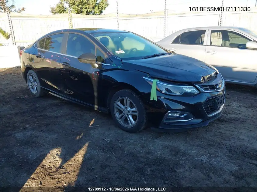 CHEVROLET CRUZE 2017, VIN 1G1BE5SM0H7111330