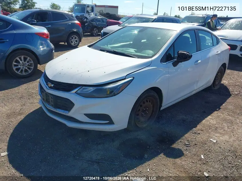 2017 CHEVROLET CRUZE VIN 1G1BE5SM1H7227135 — фото 2