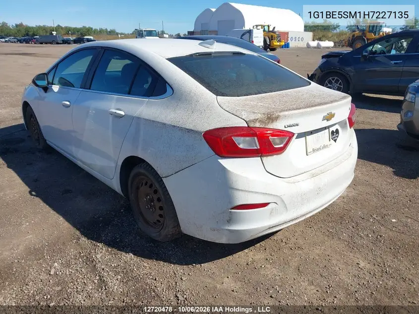 2017 CHEVROLET CRUZE VIN 1G1BE5SM1H7227135 — фото 3