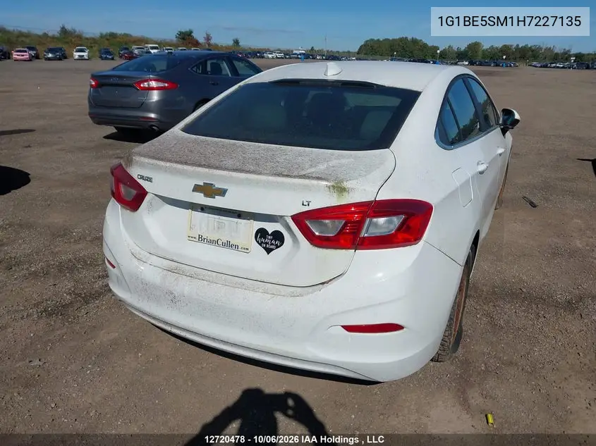 2017 CHEVROLET CRUZE VIN 1G1BE5SM1H7227135 — фото 4