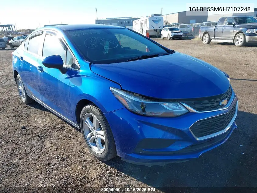CHEVROLET CRUZE 2017, VIN 1G1BE5SM6H7107248