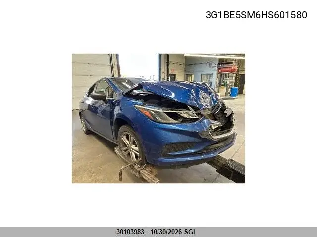 CHEVROLET CRUZE 2017, VIN 3G1BE5SM6HS601580