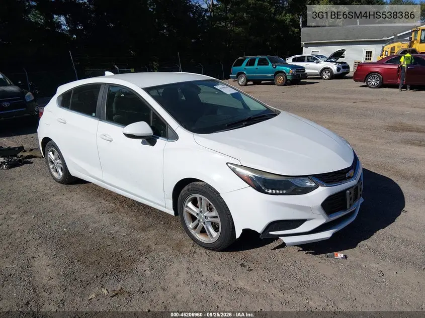 CHEVROLET CRUZE 2017, VIN 3G1BE6SM4HS538386