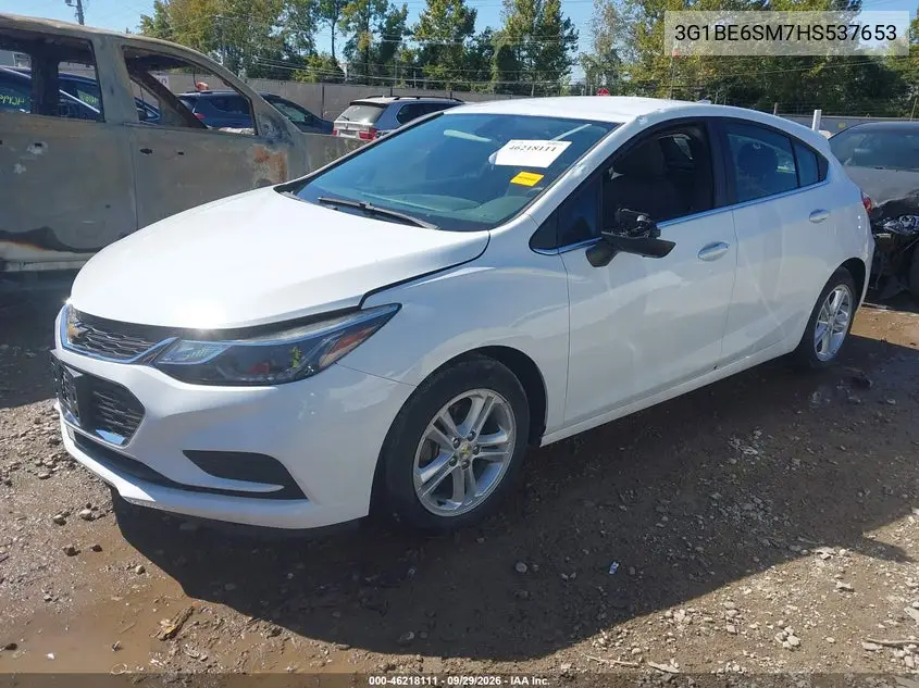 2017 CHEVROLET CRUZE VIN 3G1BE6SM7HS537653 — фото 2