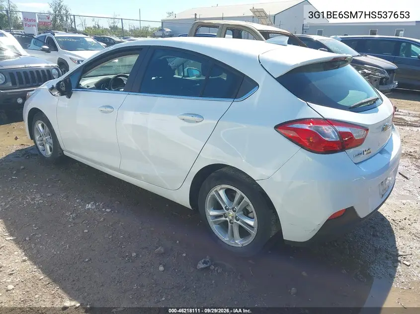 2017 CHEVROLET CRUZE VIN 3G1BE6SM7HS537653 — фото 3