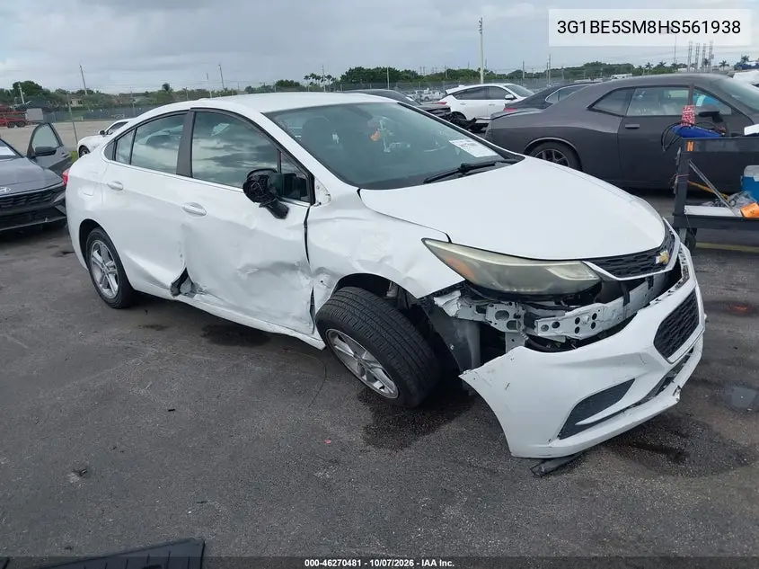 CHEVROLET CRUZE 2017, VIN 3G1BE5SM8HS561938