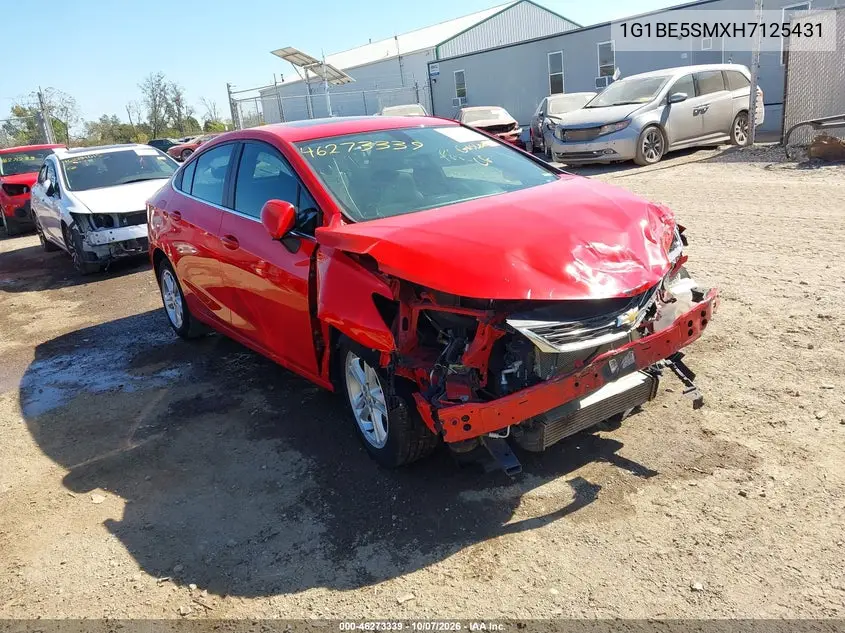 CHEVROLET CRUZE 2017, VIN 1G1BE5SMXH7125431