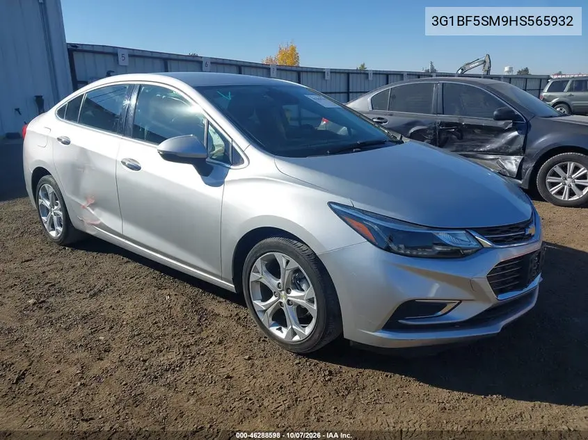 CHEVROLET CRUZE 2017, VIN 3G1BF5SM9HS565932