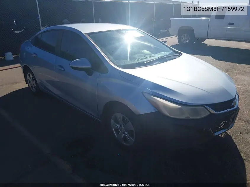 CHEVROLET CRUZE 2017, VIN 1G1BC5SM8H7159972