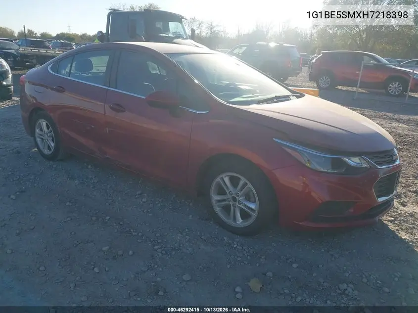 CHEVROLET CRUZE 2017, VIN 1G1BE5SMXH7218398