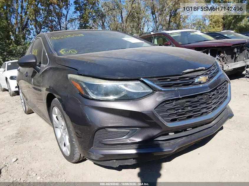 CHEVROLET CRUZE 2017, VIN 1G1BF5SM6H7142496