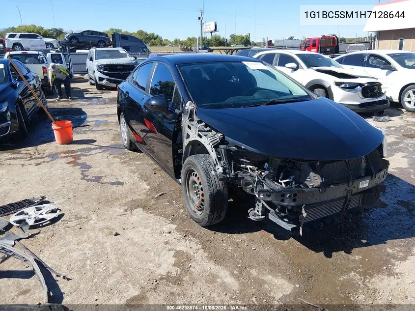 CHEVROLET CRUZE 2017, VIN 1G1BC5SM1H7128644