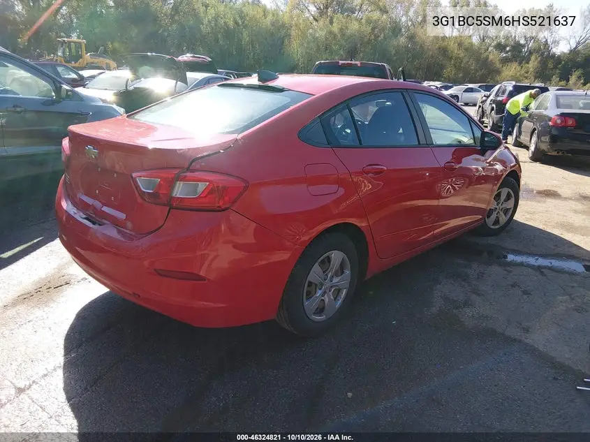 2017 CHEVROLET CRUZE VIN 3G1BC5SM6HS521637 — фото 4