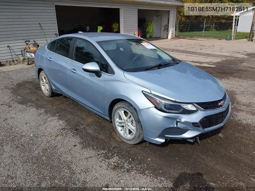 CHEVROLET CRUZE 2017, VIN 1G1BE5SM7H7182511