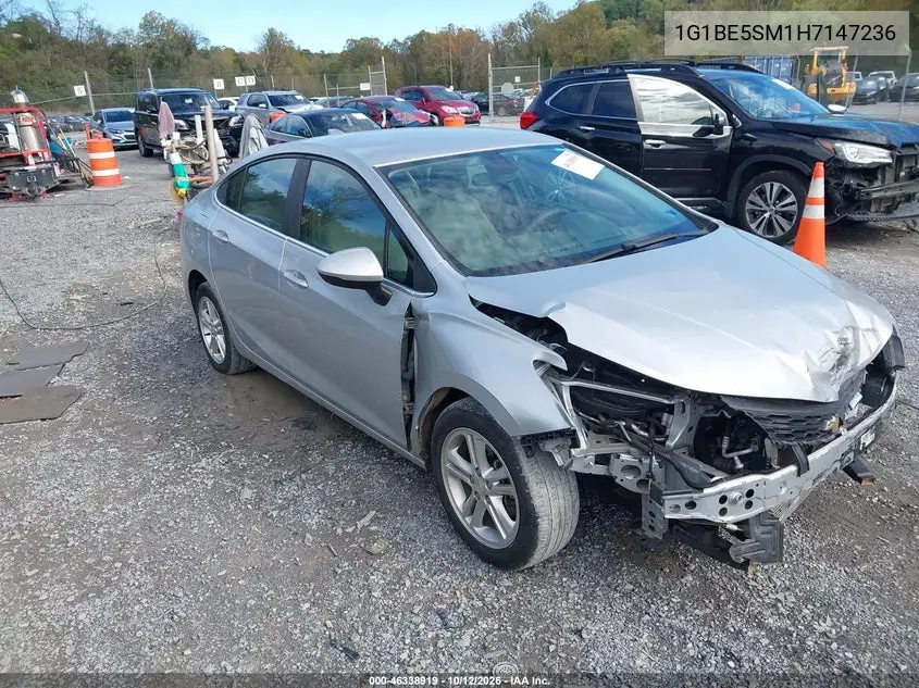 CHEVROLET CRUZE 2017, VIN 1G1BE5SM1H7147236