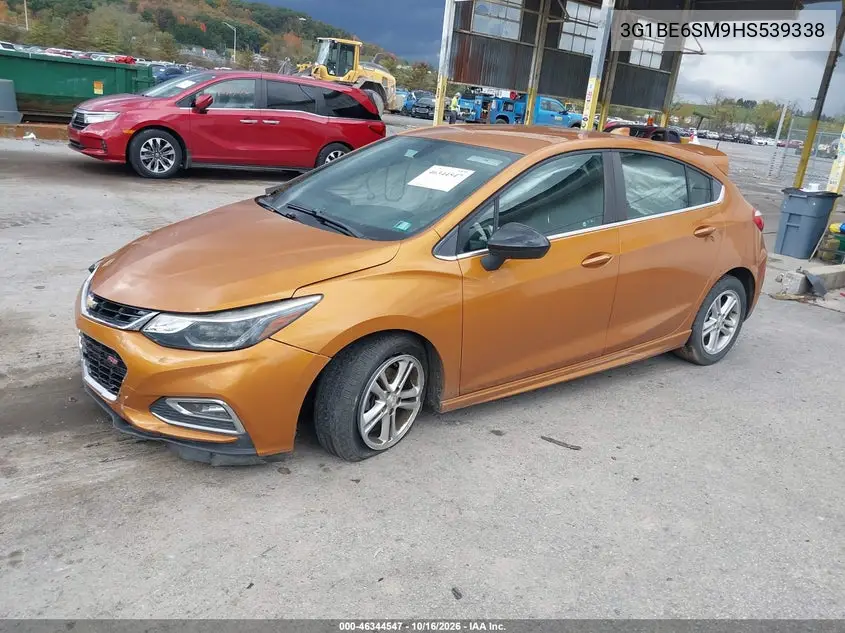 2017 CHEVROLET CRUZE VIN 3G1BE6SM9HS539338 — фото 2