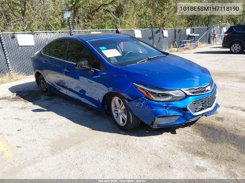 CHEVROLET CRUZE 2017, VIN 1G1BE5SM1H7118190
