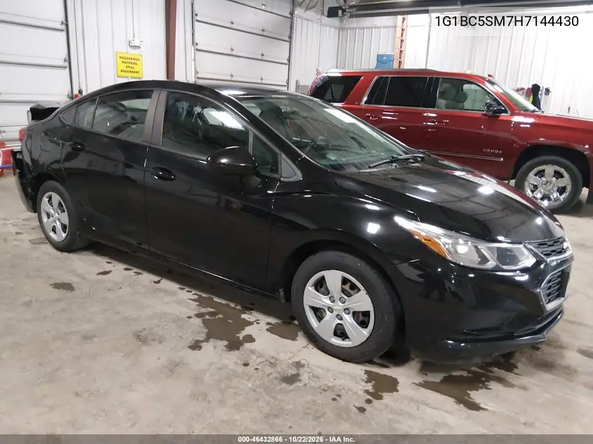 CHEVROLET CRUZE 2017, VIN 1G1BC5SM7H7144430