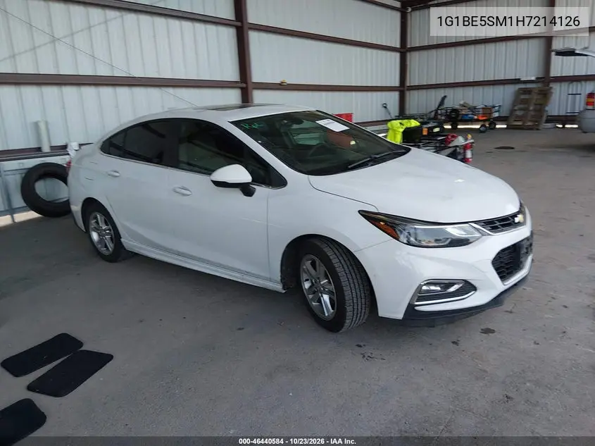 CHEVROLET CRUZE 2017, VIN 1G1BE5SM1H7214126