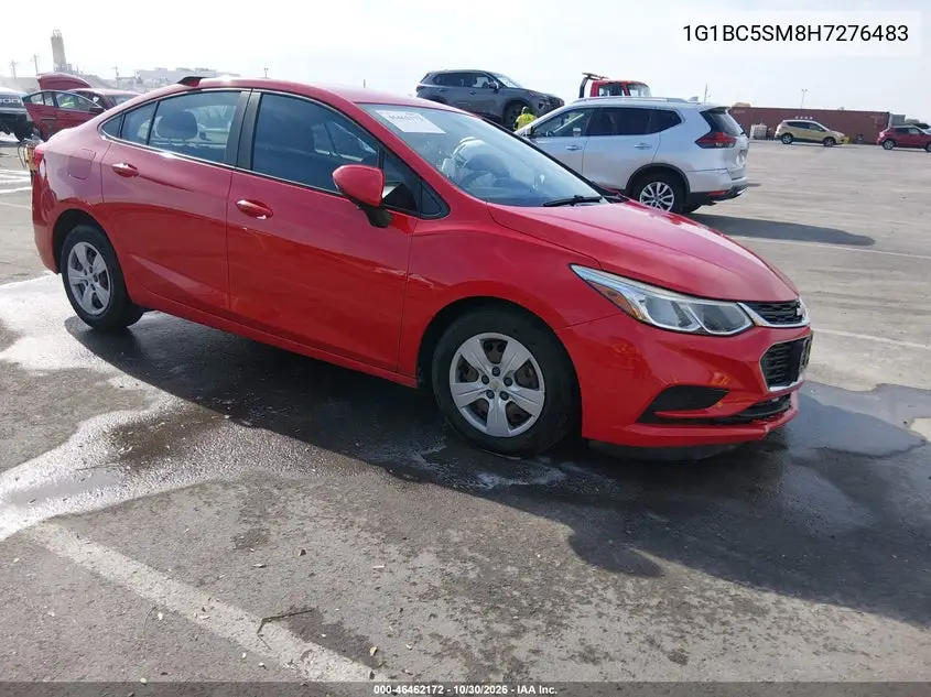 CHEVROLET CRUZE 2017, VIN 1G1BC5SM8H7276483