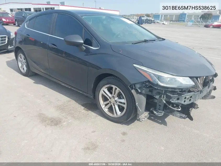 CHEVROLET CRUZE 2017, VIN 3G1BE6SM7HS538625
