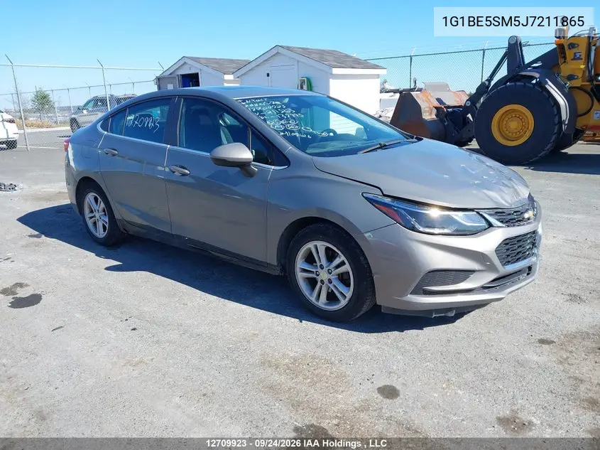 CHEVROLET CRUZE 2018, VIN 1G1BE5SM5J7211865