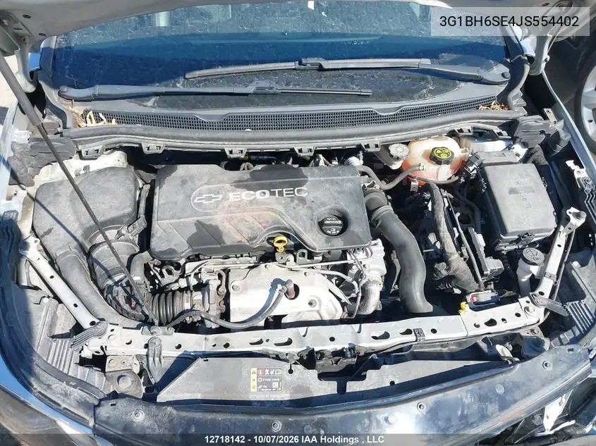 2018 CHEVROLET CRUZE VIN 3G1BH6SE4JS554402 — фото 10