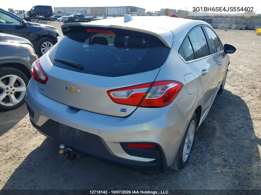 2018 CHEVROLET CRUZE VIN 3G1BH6SE4JS554402 — фото 4