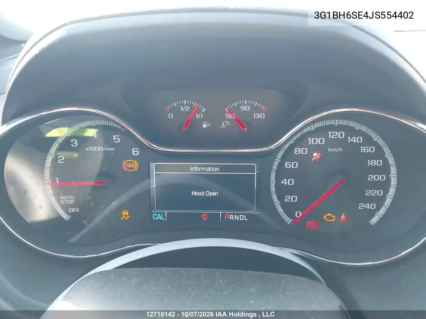 2018 CHEVROLET CRUZE VIN 3G1BH6SE4JS554402 — фото 7