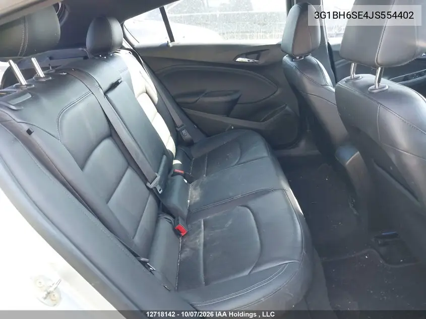 2018 CHEVROLET CRUZE VIN 3G1BH6SE4JS554402 — фото 8