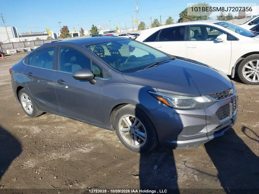 CHEVROLET CRUZE 2018, VIN 1G1BE5SM8J7207356