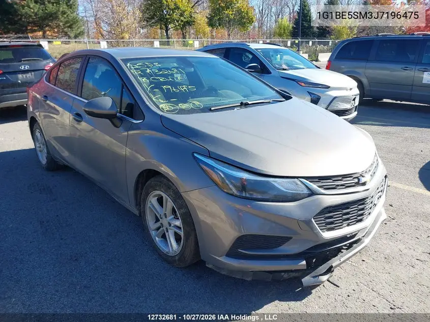 CHEVROLET CRUZE 2018, VIN 1G1BE5SM3J7196475