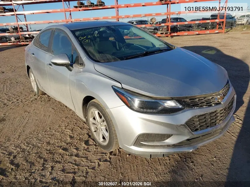 CHEVROLET CRUZE 2018, VIN 1G1BE5SM9J7193791