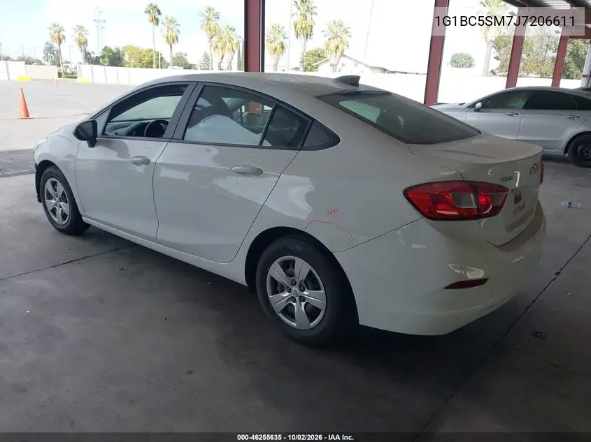 2018 CHEVROLET CRUZE VIN 1G1BC5SM7J7206611 — фото 3