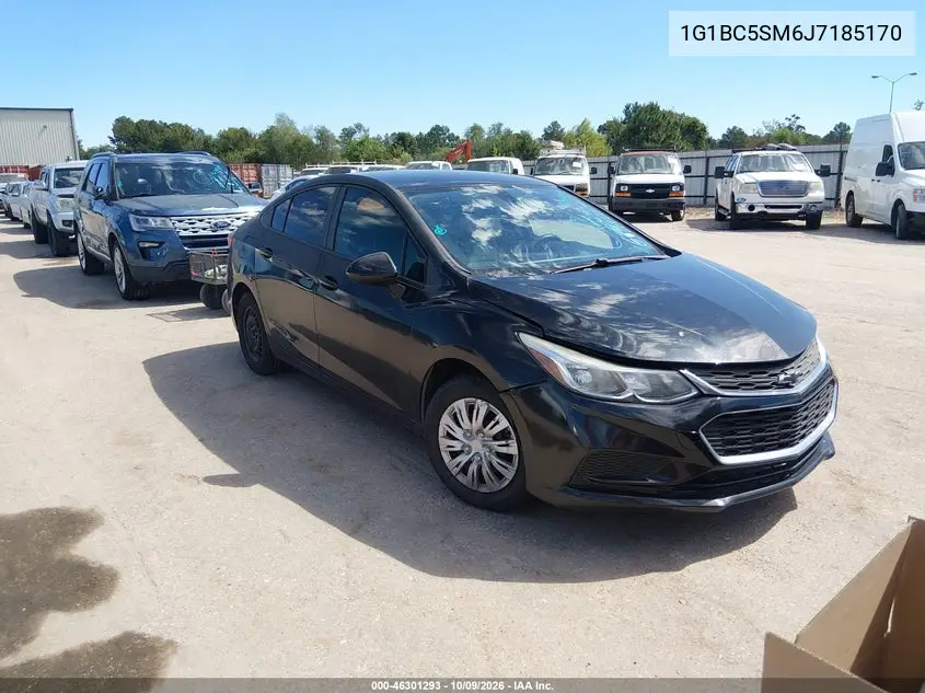 CHEVROLET CRUZE 2018, VIN 1G1BC5SM6J7185170