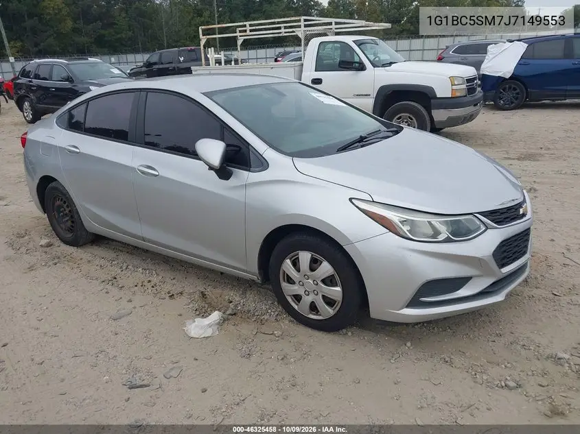 CHEVROLET CRUZE 2018, VIN 1G1BC5SM7J7149553