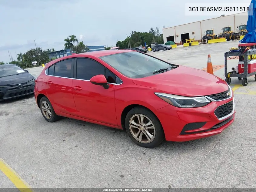 CHEVROLET CRUZE 2018, VIN 3G1BE6SM2JS611518