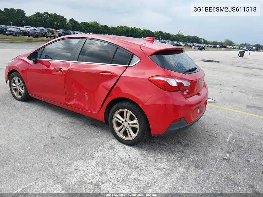 2018 CHEVROLET CRUZE VIN 3G1BE6SM2JS611518 — фото 3