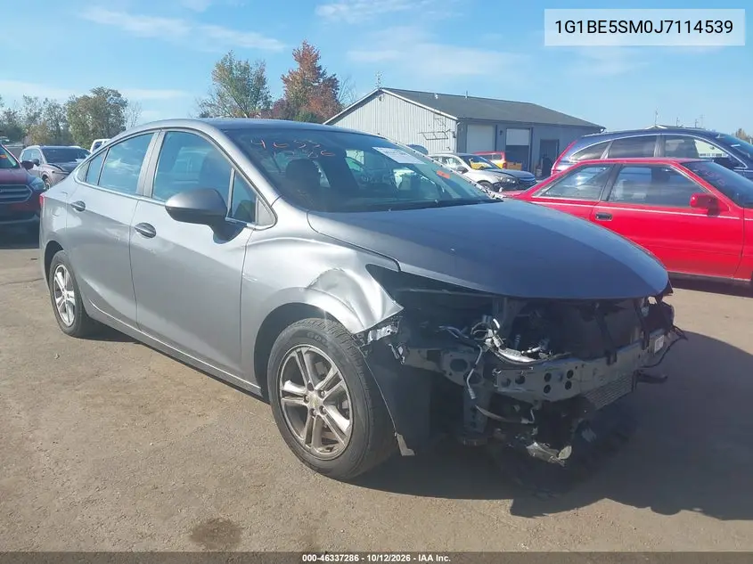 CHEVROLET CRUZE 2018, VIN 1G1BE5SM0J7114539