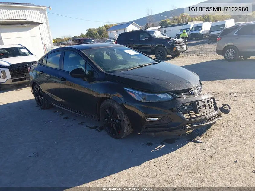 CHEVROLET CRUZE 2018, VIN 1G1BE5SM8J7102980