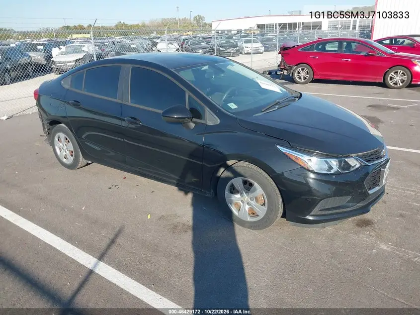 CHEVROLET CRUZE 2018, VIN 1G1BC5SM3J7103833