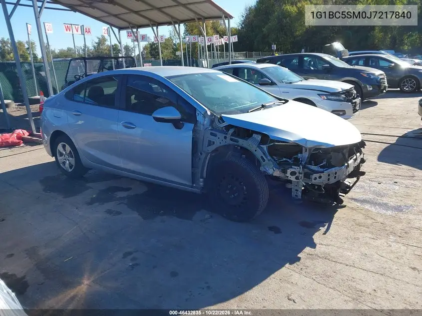 CHEVROLET CRUZE 2018, VIN 1G1BC5SM0J7217840