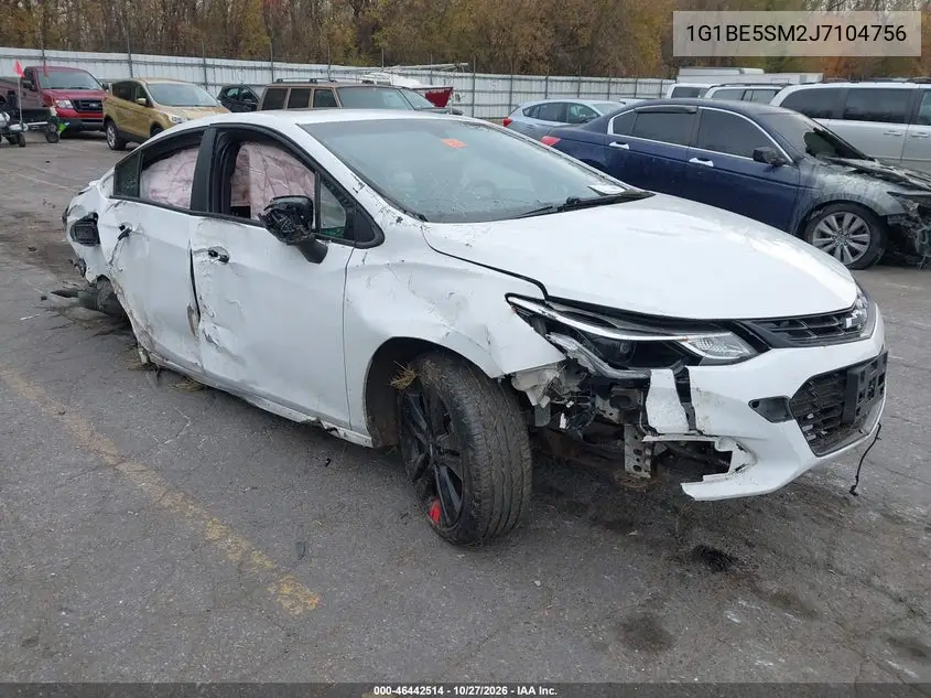 CHEVROLET CRUZE 2018, VIN 1G1BE5SM2J7104756